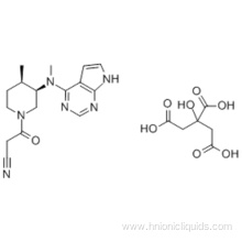 1-Piperidinepropanenitrile, 4-methyl-3-(methyl-7H-pyrrolo[2,3-d]pyrimidin-4-ylamino)-β-oxo-,( 57193699,3R,4R)-, 2-hydroxy-1,2,3-propanetricarboxylate (1:1) CAS 540737-29-9